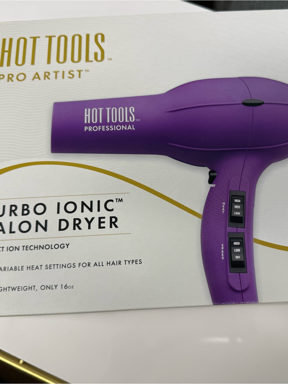 Hot Tools Professional Purple Turbo Ionic Salon Dryer